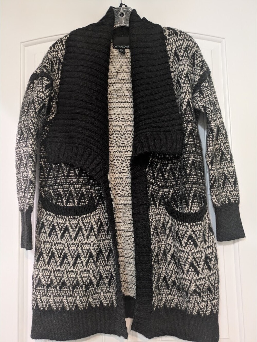 Cynthia Rowley Alpaca Wool Cardigan Natural | Comfy | perfect for cozy days GUC
